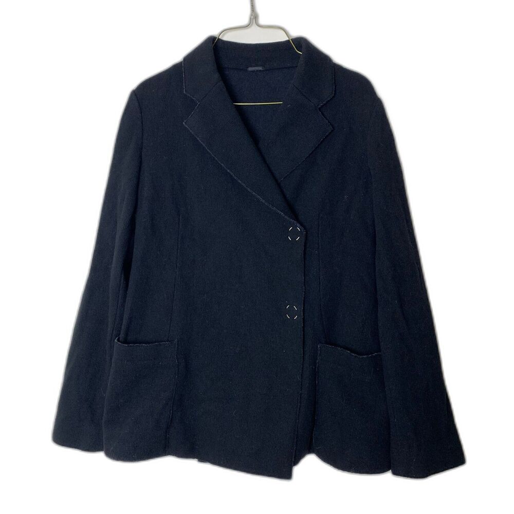 Acne Studios Black Boiled wool‎ Ripi slim jacket blazer Size FR 38 US 8